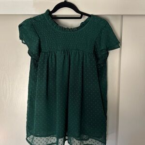 Jane.com Green Dress shirt